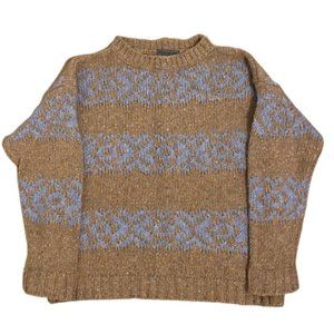 Elsamanda by Anthropologie Chunky Knit Boho Sweater Made in Italy Women's S